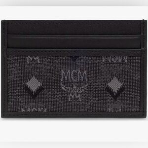 MCM Gray and Black Card Holder